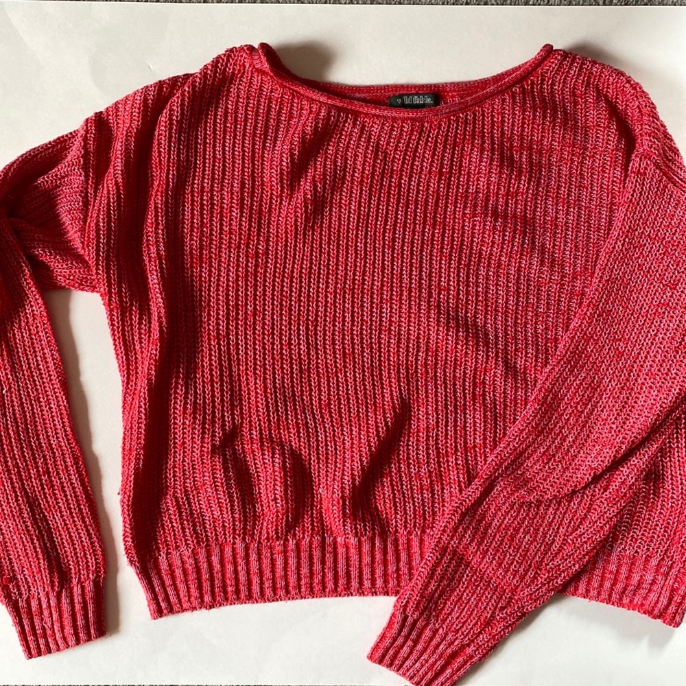Wild Fable Pink Cropped Sweater